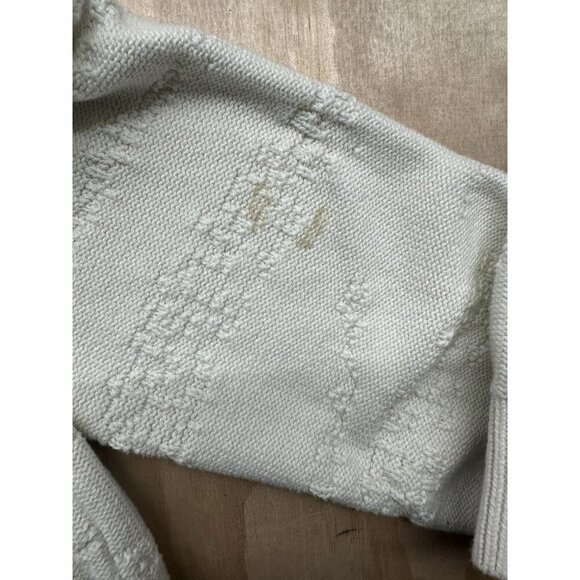 Vtg Sweater Large Beige Golf Embroidered Crew Neck Grandpa Dad Retro Size L - Picture 2 of 7